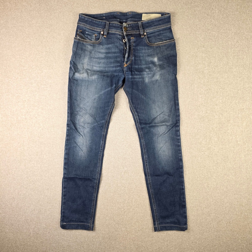 Diesel Sleenker Old Money Jeans Mens 28x26 Medium Wash Slim Fit Denim Pants